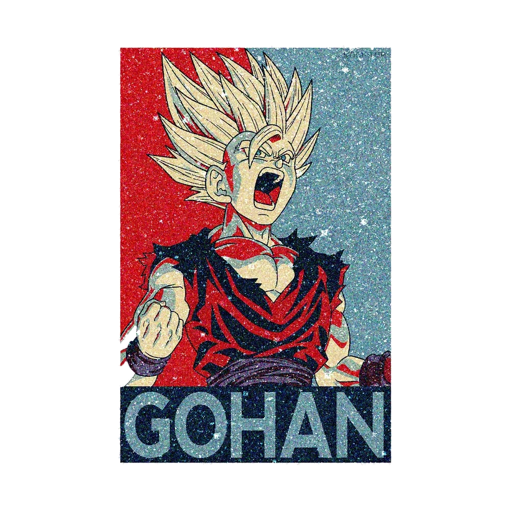 Golden Aura Warrior Glitter Sticker